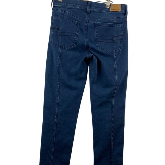 American Eagle Womens Jeans Size 8 Next Level Stretch Regular Dark Wash - Picture 2 of 12